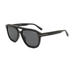 Men's Gerard Navigator Sunglasses // Black + Smoke