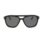 Men's Gerard Navigator Sunglasses // Black + Smoke