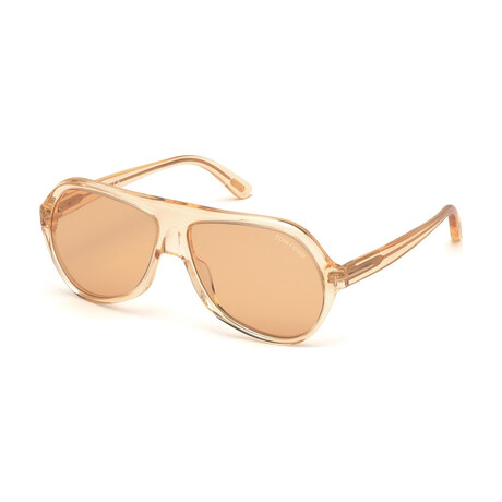 Men's Thomas Pilot Sunglasses // Light Brown + Brown