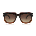 Men's Christian Browline Sunglasses // Dark Brown + Brown