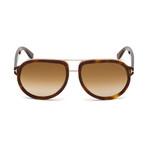 Men's Geoffrey Pilot Sunglasses // Havana + Brown