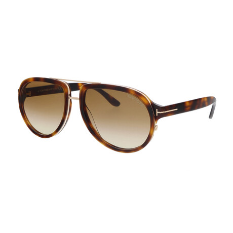 Men's Geoffrey Pilot Sunglasses // Havana + Brown