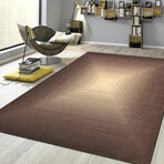 Jules Collection // Hand-Tufted Brown + Ivory Area Rug (5' 0" X  8' 0")