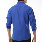 Linen Shirt // Sax (L)