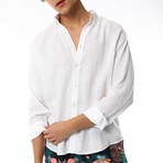 Linen Shirt // White (S)