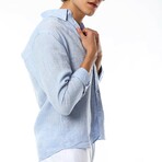 Linen Shirt // Light Blue (XL)