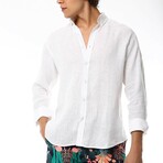 Linen Shirt // White (S)