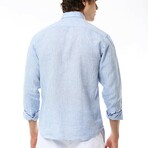 Linen Shirt // Light Blue (L)
