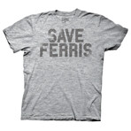 Save Ferris Distressed T-Shirt // Heather Gray (M)