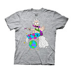 Rick and Morty Skateboarding Rick T-Shirt // White (S)