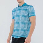 Conall Short Sleeve Polo Shirt // Turquoise (L)