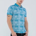 Conall Short Sleeve Polo Shirt // Turquoise (M)