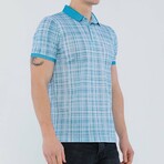 Benny Short Sleeve Polo Shirt // Turquoise (L)