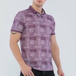 Elmer Short Sleeve Polo Shirt // Purple (3XL)
