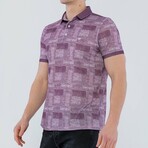Elmer Short Sleeve Polo Shirt // Purple (2XL)