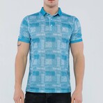 Conall Short Sleeve Polo Shirt // Turquoise (M)