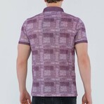 Elmer Short Sleeve Polo Shirt // Purple (2XL)