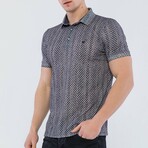 Adam Short Sleeve Polo Shirt // Black + Beige (M)
