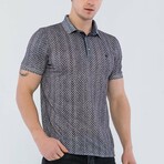 Adam Short Sleeve Polo Shirt // Black + Beige (XL)