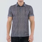 Adam Short Sleeve Polo Shirt // Black + Beige (2XL)