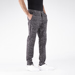 Leopard Print Pants // Vizone + Black (XL)