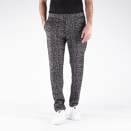 Leopard Print Pants // Vizone + Black (XS)