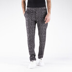 Leopard Print Pants // Vizone + Black (M)