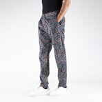 Leopard Print Pants // Vizone + Blue (XL)