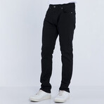 Solid Denim Jeans // Solid Black (3XL)