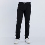 Solid Denim Jeans // Solid Black (XS)
