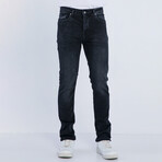 Faded Denim Jeans // Black (L)
