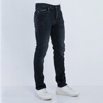 Faded Denim Jeans // Black (XS)