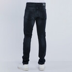 Faded Denim Jeans // Black (XS)