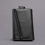 Leather Speed Wallet // Smooth Double Black