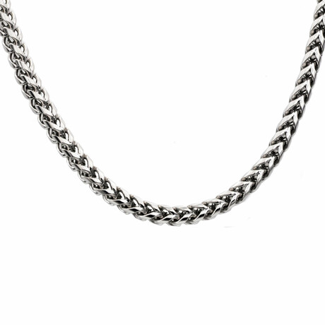 Franco Link 7mm Chain Necklace // 24" // Polished Stainless Steel