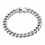Miami Cuban Link 10mm Bracelet // 8.5" // Polished Stainless Steel