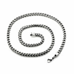Franco Link 7mm Chain Necklace // 24" // Polished Stainless Steel
