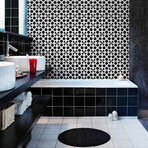 Zagazig Oriental Cement Tile Stickers // Set of 60 (24.5"L x 39"W Area)