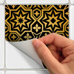 Enfida Oriental Tile Stickers // Set of 9 (11.5"L x 11.5"W Area)