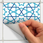 Sharjah Oriental Tile Stickers // Set of 24 (16"L x 24.5"W Area)