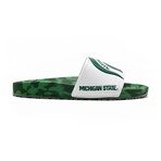 Michigan State University Spartans Slydr // Green + White + Emerald + Gray (US: 6)