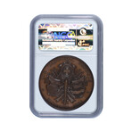 1891 Switzerland Shooting Festival Vaud Medal // NGC Certified MS65BN // Deluxe Collector's Pouch