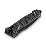 C.A.C. French Army Knife // PA6 Textured Handle + Serrated Edge // Black