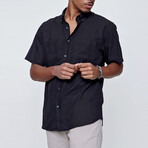 Short Sleeve Double Pocketed Shirt // Black (L)