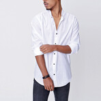 Long Sleeve Classic Collar Shirt // White (L)