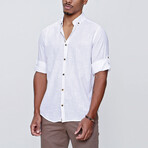 Long Sleeve Slim Fit Shirt // White (L)