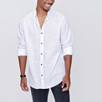 Long Sleeve Classic Collar Shirt // White (L)