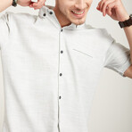 Short Sleeve Straw Shirt // Khaki (S)