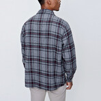 Plaid Oversize Shirt // Gray (L)