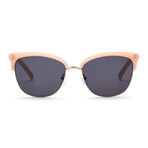 Little Lies Sunglasses // Matte Pink Sea Glass + Gray